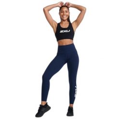 Damskie legginsy kompresyjne 2XU Form Stash Hi-Rise. Niebieskie legginsy damskie 2XU, bez wzorów, z dzianiny. Za 611.00 zł.