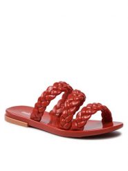Melissa Klapki Wrap Ad 33534 Brązowy. Brązowe klapki damskie Melissa, bez wzorów, z tworzywa sztucznego, bez obcasa, bez zapięcia. Za 229.99 zł.