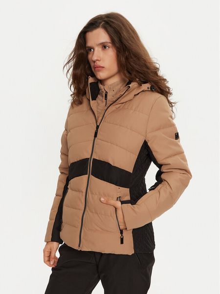 Dare2B Kurtka narciarska Glacial DWP602 Beżowy Regular Fit. Brązowe kurtki sportowe damskie DARE2B, na zimę, bez wzorów, z syntetyku, bez ramiączek, bez kaptura, narciarskie. Za 569.00 zł.