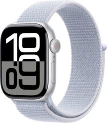 Smartwatch Apple Watch 10 GPS 46mm Silver Alu Sport Loop Niebieski (MWWN3). Niebieskie zegarki smartwatch Apple, bez wzorów. Za 1,799.00 zł.