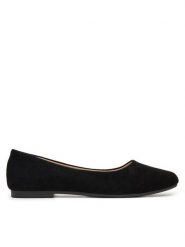 JENNY Baleriny WSS21520-01 Czarny. Czarne balerinki damskie Jenny, bez wzorów, z materiału, bez obcasa, bez zapięcia. Za 59.99 zł.