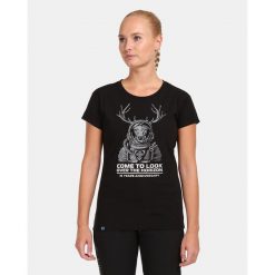 T-shirt damski Kilpi LTD CALYPSO-W. Czarne bluzki damskie Kilpi, l, bez wzorów, z nylonu, sportowe, bez kołnierzyka, bez ramiączek. Za 138.03 zł.