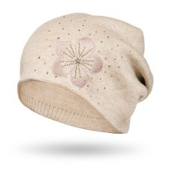 Czapka damska Peterson beżowa PTN HAT-02. Brązowe czapki damskie Peterson, na jesień, bez wzorów, eleganckie. Za 54.00 zł.