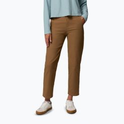 Spodnie damskie Columbia ROC Straight Leg. Brązowe spodnie dresowe damskie Columbia, bez wzorów, sportowe, długie. Za 299.99 zł.