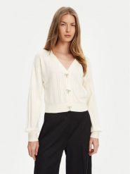 Guess Kardigan W5YR01 Z2ZK2 Biały Regular Fit. Białe kardigany damskie Guess, xxl, z aplikacjami, z wiskozy, bez kołnierzyka. Za 359.99 zł.