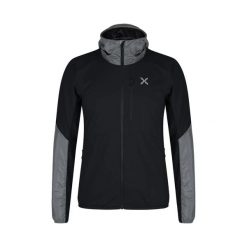 Kurtka z kapturem Montura Alpha Evo. Czarne kurtki męskie MONTURA, bez wzorów, sportowe, z kapturem. W wyprzedaży za 841.50 zł.