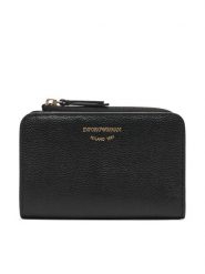 Emporio Armani Portfel EW000369 AF19568 Czarny. Czarne portfele damskie Emporio Armani, ze skóry. Za 894.99 zł.