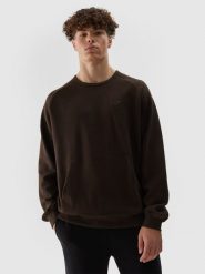 4F Bluza dresowa nierozpinana bez kaptura męska - brązowa XL. Brązowe bluzy sportowe męskie 4F, m, bez wzorów, z bawełny, bez kaptura. W wyprzedaży za 79.99 zł.
