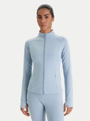 Guess Bluza V6RP15 KD952 Niebieski Slim Fit. Niebieskie bluzy damskie Guess, s, z aplikacjami, z syntetyku, bez ramiączek, bez kaptura. Za 349.99 zł.