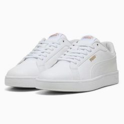Buty Sportowe Damskie Puma Grounded SL. Białe obuwie sportowe damskie Puma, bez wzorów, bez zapięcia, trekkingowe. Za 202.50 zł.