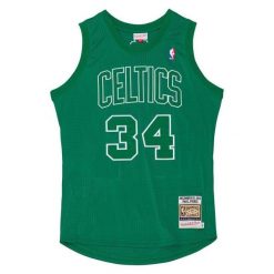 Koszulka Boston Celtics Authentic Christmas Day Paul Pierce 2012/13. Zielone bluzki damskie Mitchell & Ness, bez wzorów, z poliesteru, sportowe, bez kołnierzyka, bez ramiączek. Za 1,298.00 zł.