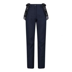 Spodnie damskie narciarskie CMP 34W4326. Niebieskie spodnie materiałowe damskie CMP, na zimę, bez wzorów, sportowe. Za 508.50 zł.