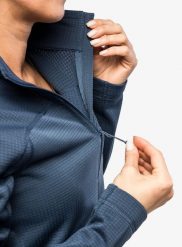 Bluza polarowa damska Fjallraven Abisko Lite Fleece Half Zip. Niebieskie bluzy damskie Fjällräven, xs, bez wzorów, z materiału, bez ramiączek, bez kaptura. Za 367.39 zł.