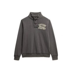 Bluza Superdry Athletic Henley. Szare bluzy sportowe męskie Superdry, m, bez wzorów, bez kaptura. Za 414.05 zł.