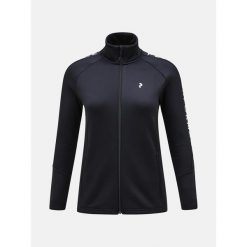 Bluza Peak Performance Rider Zip Jacket damska. Czarne bluzy damskie Peak Performance, xs, bez wzorów, bez ramiączek, bez kaptura. W wyprzedaży za 649.00 zł.