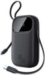 Powerbank Baseus Powerbank Baseus EnerFill FC31 QPow3 20000mAh 45W z wyświetlaczem cyfrowym z 2 wbudowanymi kablami USB-C - czarny. Czarne powerbanki Baseus. Za 108.27 zł.