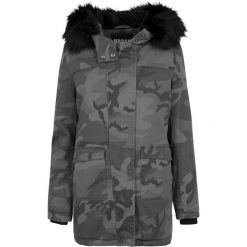 Damska klasyczna parka miejska Overd Parka. Czarne parki damskie Urban Classics, na zimę, bez wzorów, bez kaptura. Za 548.00 zł.
