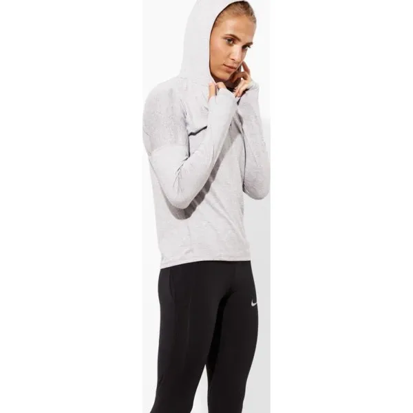 Nike Bluza W Nk Dry Elmnt Hoodie , szary, rozmiar M. Szare bluzy damskie Nike, m, bez wzorów, z materiału, bez ramiączek, bez kaptura. W wyprzedaży za 149.99 zł.