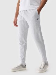 4F Spodnie dresowe joggery męskie - szare M. Szare spodnie materiałowe męskie 4F, l, bez wzorów, z bawełny. Za 149.99 zł.