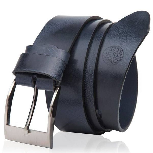 Skórzany pasek BETLEWSKI LIC40-0 granatowy 90. Niebieskie paski męskie Betlewski, ze skóry. Za 109.00 zł.