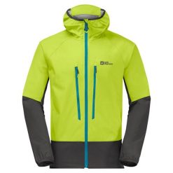 Kurtka turystyczna męska Jack Wolfskin Alpspitze Recco softshell. Zielone kurtki męskie Jack Wolfskin, m, bez wzorów, z poliamidu, bez kaptura. W wyprzedaży za 453.00 zł.