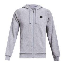 Bluza Rozpinana Męska Polar Rival. Niebieskie bluzy sportowe męskie Under Armour, l, bez wzorów, z polaru, bez kaptura. Za 434.99 zł.