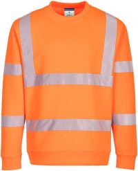 EC13 - Sweter ostrzegawczy Eco - pomarańczowy 3XL. Brązowe swetry męskie Portwest, m, bez wzorów, bez kołnierzyka, bez ramiączek. Za 189.11 zł.