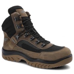 Brązowe Trekkingi 4F Męskie Sportowe Buty Zimowe. Brązowe botki męskie 4F, na zimę, bez wzorów, z materiału, sportowe, bez obcasa, bez zapięcia. Za 349.00 zł.