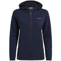 Damska bluza z kapturem full zip Craghoppers NosiLife Afia. Niebieskie bluzy damskie Craghoppers, xs, bez wzorów, sportowe, bez ramiączek, z kapturem. Za 296.99 zł.