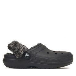 Klapki Crocs. Czarne klapki damskie Crocs, bez wzorów, bez obcasa, bez zapięcia. Za 259.99 zł.