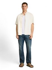Tom Tailor Denim koszula casual Mężczyźni Comfort Fit Bawełna (100%) beżowy, XL. Brązowe koszule męskie TOM TAILOR DENIM, m, bez wzorów, z bawełny, casualowe, bez kołnierzyka, bez ramiączek. Za 199.95 zł.