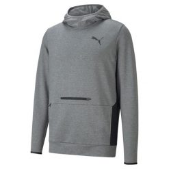 Kaptur Puma RTG, Szary, Mężczyźni. Szare bluzy męskie Puma, m, bez wzorów, z poliesteru, bez kaptura, na fitness i siłownię. Za 109.00 zł.