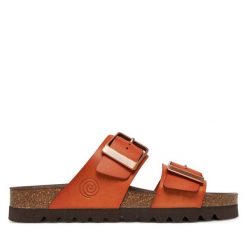 Klapki Dr. Brinkmann. Brązowe klapki damskie Dr. Brinkmann, bez wzorów, bez obcasa, bez zapięcia. Za 359.99 zł.