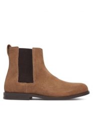 Calvin Klein Sztyblety Ess Rubber Chelsea Su HM0HM02055 Beżowy. Brązowe botki męskie Calvin Klein, bez wzorów, ze skóry, bez obcasa, bez zapięcia. Za 649.99 zł.