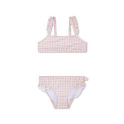 Swim Essentials Bikini - Orange - Sunset Grid. Białe stroje kąpielowe damskie SWIM ESSENTIALS, bez wzorów, z materiału. Za 247.99 zł.