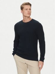 Marciano Guess Sweter 5GHR16 5861Z Granatowy Regular Fit. Niebieskie swetry męskie Marciano Guess, m, z aplikacjami, z bawełny, bez kołnierzyka, bez ramiączek. Za 389.99 zł.