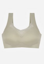 Zielony Biustonosz Sportowy z Siateczką i Usztywnionymi Miseczkami Zerirae. Zielone bielizna sportowa damska Born2be, l, bez wzorów, z dresówki. Za 29.99 zł.