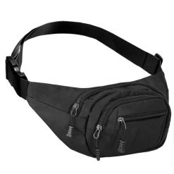 Saszetka biodrowa Springos nerka sportowa. Czarne saszetki i nerki męskie Springos, bez wzorów. Za 19.99 zł.