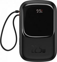 Powerbank Baseus Qpow Digital Display USB-C 20000mAh Czarny. Czarne powerbanki Baseus. Za 127.42 zł.