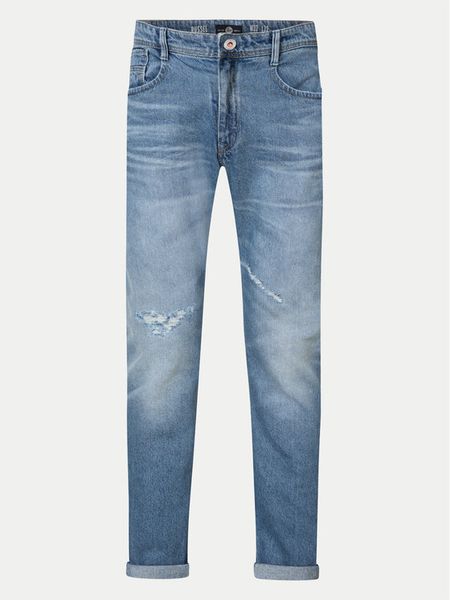 Petrol Industries Jeansy M-1040-DNM056 Niebieski Tapered Fit. Niebieskie jeansy męskie Petrol Industries, z bawełny. Za 169.99 zł.