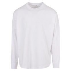 T-shirt Unisex Dla Dorosłych Oversized Z Długim Rękawem. Czarne t-shirty damskie BUILD YOUR BRAND, xl, bez wzorów, sportowe, bez kołnierzyka, bez ramiączek. Za 105.99 zł.