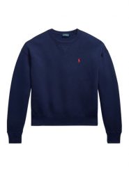 Polo Ralph Lauren Bluza 211978306504 Granatowy Regular Fit. Niebieskie bluzy damskie Polo Ralph Lauren, xs, bez wzorów, z bawełny, bez ramiączek, bez kaptura. Za 819.99 zł.