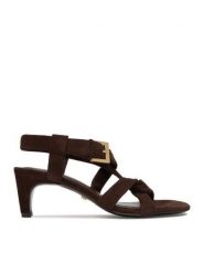 GINO ROSSI Sandały EO-124943 Brązowy. Brązowe sandały damskie Gino Rossi, bez wzorów, ze skóry, bez obcasa, na słupku, bez zapięcia. Za 329.99 zł.