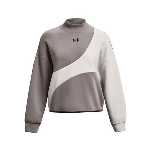 Bluza sportowa damska Under Armour Unstoppable Flc Crop Crew. Szare bluzy damskie Under Armour, s, bez wzorów, sportowe, bez ramiączek, bez kaptura. Za 549.00 zł.