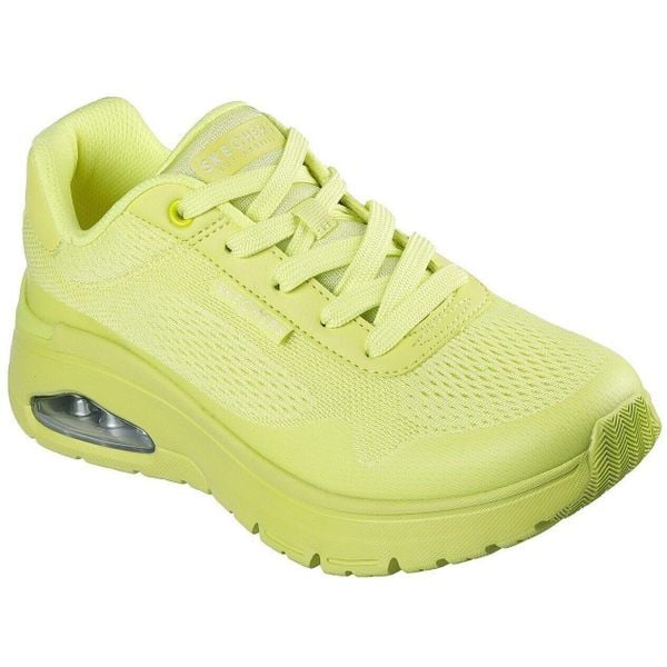Buty sportowe damskie Skechers Uno Flex Spring On. Zielone obuwie sportowe damskie Skechers, bez wzorów, bez zapięcia. Za 490.00 zł.