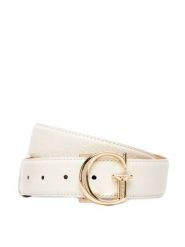 Guess Pasek Damski 177071 Biały. Białe paski damskie Guess, z aplikacjami, ze skóry. Za 164.50 zł.