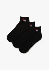 3-pack Czarne Skarpety Nautilyn. Czarne skarpetki damskie Born2be, bez wzorów. Za 14.99 zł.