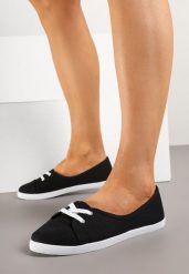 Czarno-Białe Tenisówki Vices ze Sznurowaniem Sesarielis. Czarne trampki i tenisówki damskie Born2be, bez wzorów, z jeansu, przed kostkę, bez zapięcia. Za 39.99 zł.