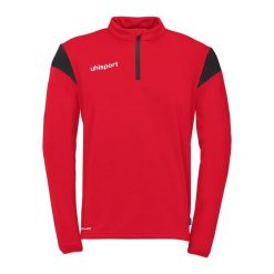 Bluza treningowa z zamkiem błyskawicznym 1/4 Uhlsport Squad 27. Czarne bluzy damskie Uhlsport, bez wzorów, sportowe, bez ramiączek, bez kaptura. Za 217.50 zł.