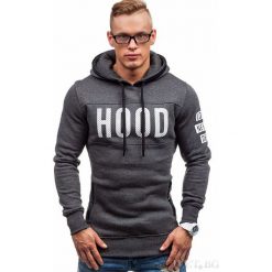 Męska bluza SILVESTER GRAFIT. Szare bluzy męskie Męska bluza SILVESTER GRAFIT, m, bez wzorów, bez ramiączek, bez kaptura. W wyprzedaży za 59.00 zł.